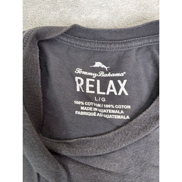 Tommy Bahama Call For Backup Short Sleeve T Shirt Men's Size Large Gray - Picture 5 of 9